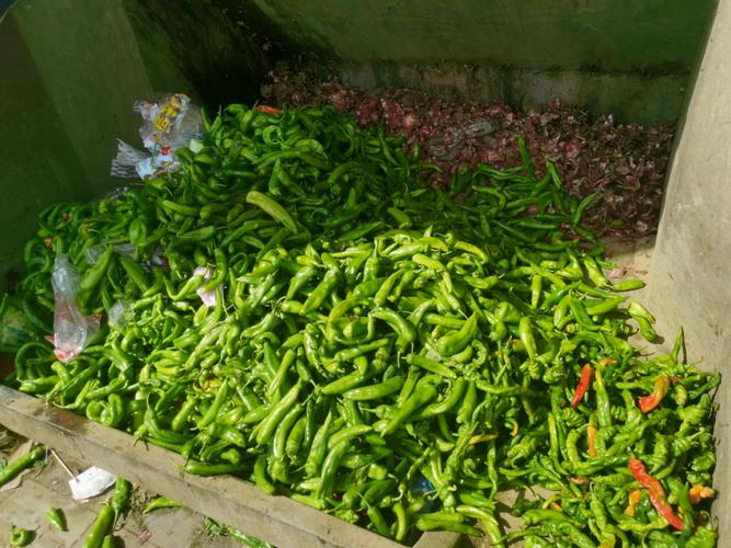 批发市场现有蔬菜,水果,肉类,水产品,豆制品等7大类食用农产品商户476